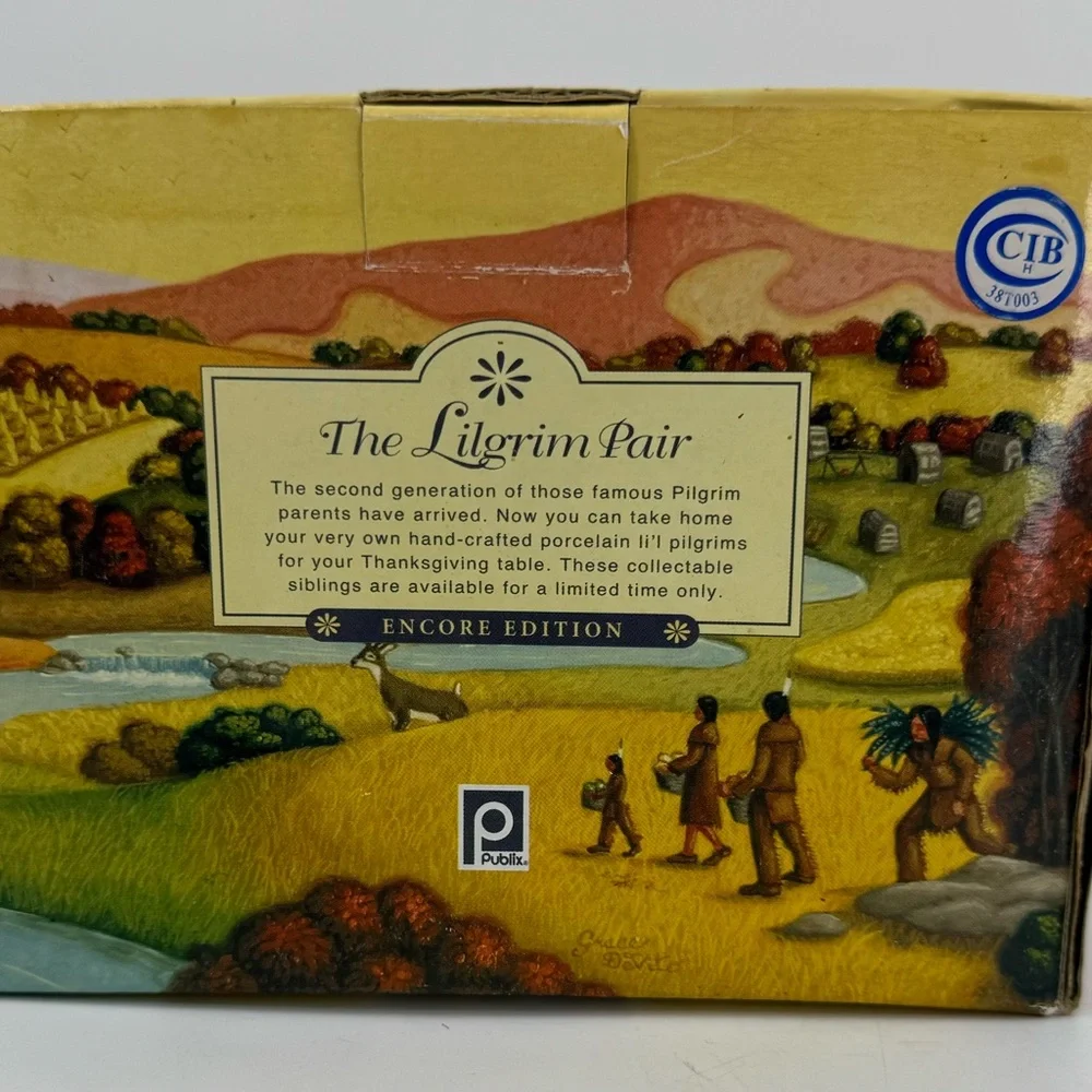 The Lilgrim Pair Thanksgiving Publix Supermarket‎ 2004 Salt & Pepper Shakers NIB